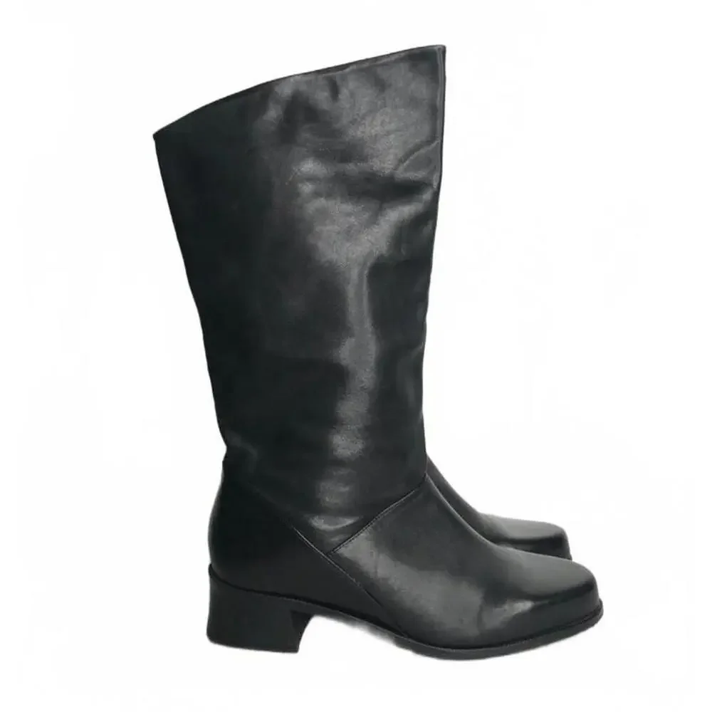 Vintage 1980's Markon Shelly Soft Leather Cuff Boots